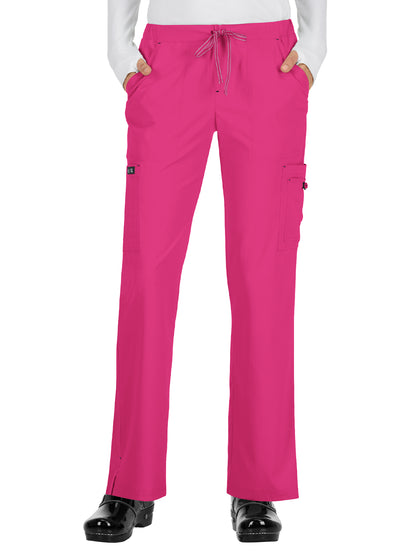 Women's Eight-Pocket Stretch Cargo Holly Pant - 731 - Flamingo