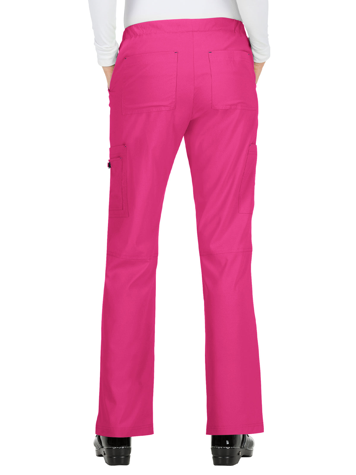 Women's 8-Pocket Stretch Cargo Holly Scrub Pant - 731 - Flamingo