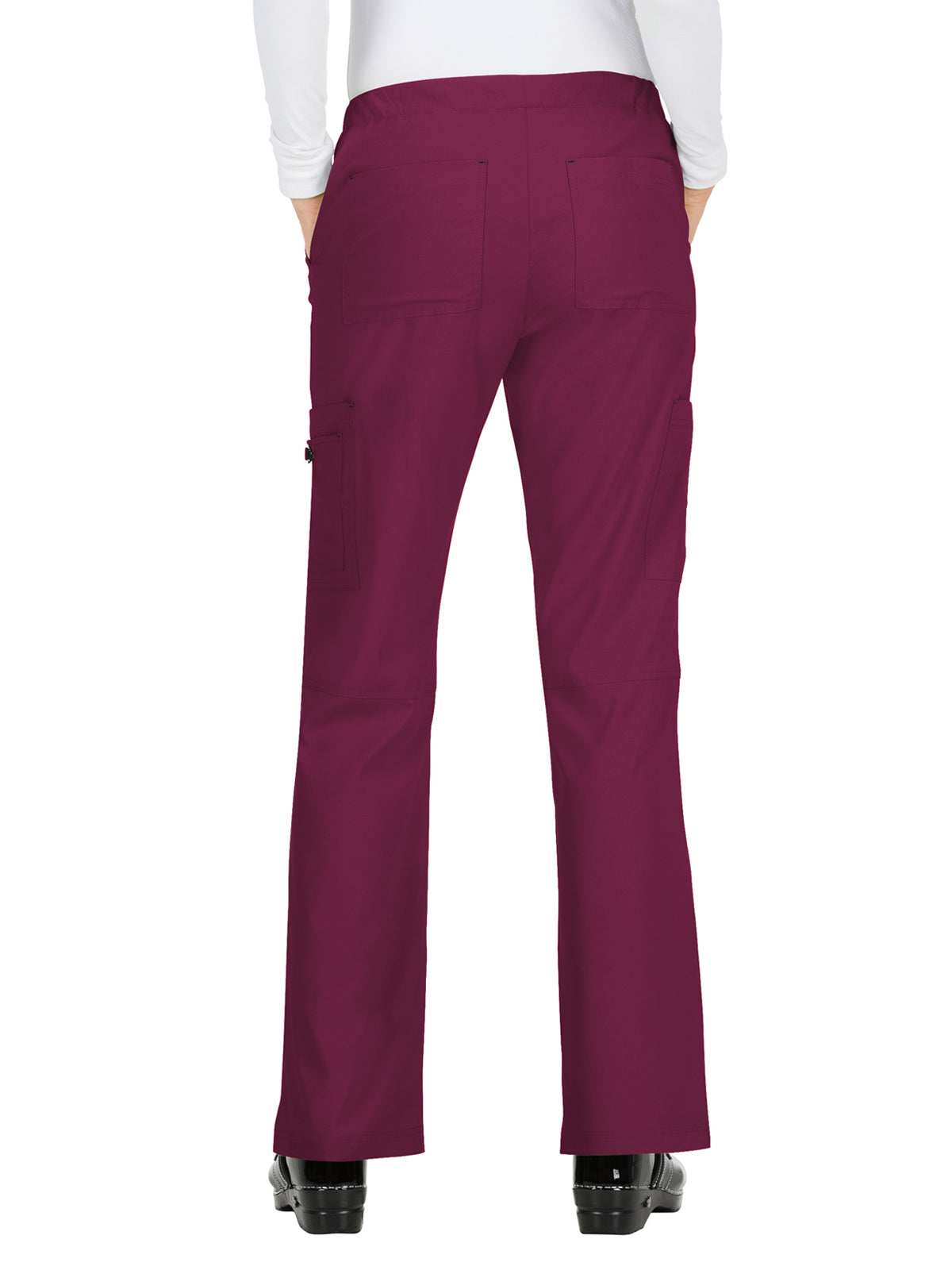 Women's 8-Pocket Stretch Cargo Holly Scrub Pant - 731 - Wine