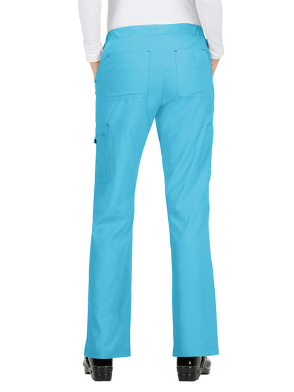 Women's 8-Pocket Stretch Cargo Holly Scrub Pant - 731 - Electric Blue