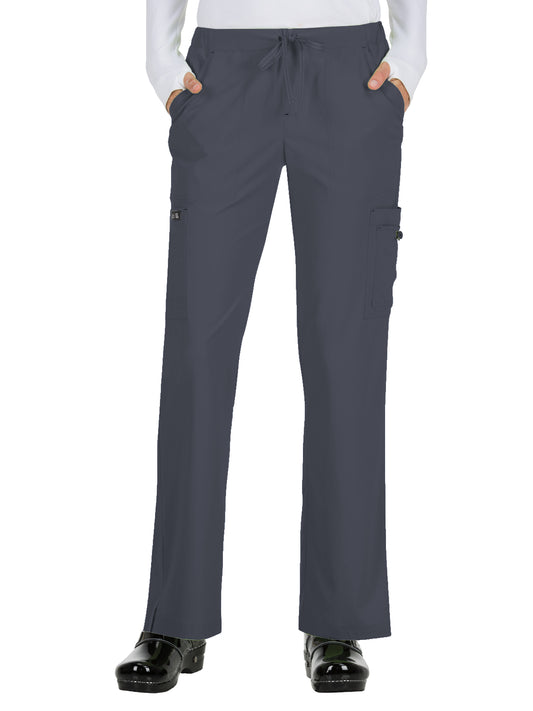 Women's 8-Pocket Stretch Cargo Holly Scrub Pant - 731 - Charcoal