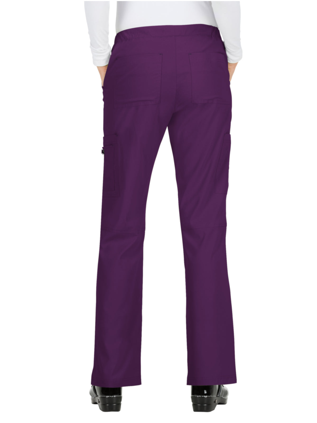 Women's 8-Pocket Stretch Cargo Holly Scrub Pant - 731 - Eggplant