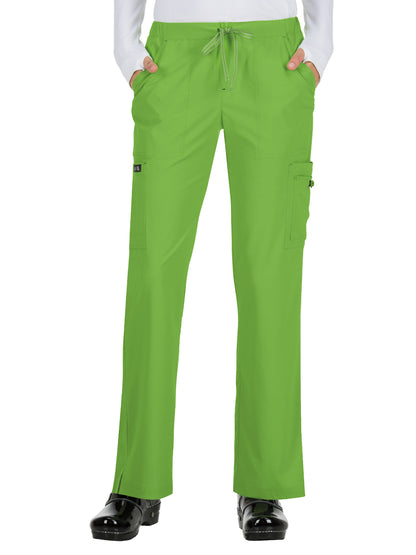 Women's Eight-Pocket Stretch Cargo Holly Pant - 731 - Green Tea
