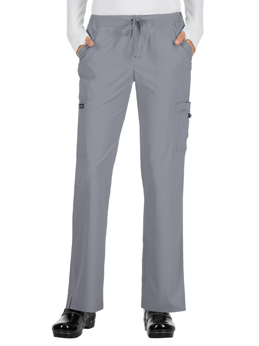 Women's 8-Pocket Stretch Cargo Holly Scrub Pant - 731 - Platinum Grey