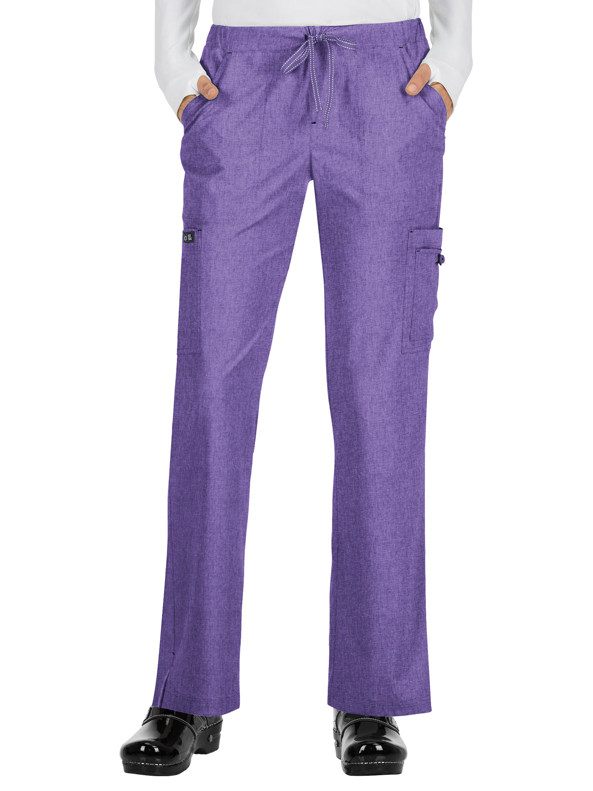 Women's 8-Pocket Stretch Cargo Holly Scrub Pant - 731 - Heather Wisteria