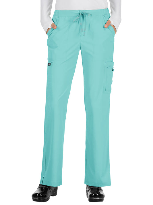 Women's 8-Pocket Stretch Cargo Holly Scrub Pant - 731 - Fresh Mint