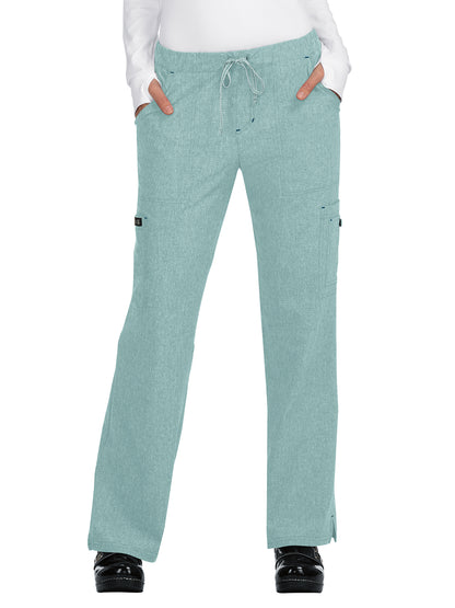 Women's 8-Pocket Stretch Cargo Holly Scrub Pant - 731 - Heather Sage