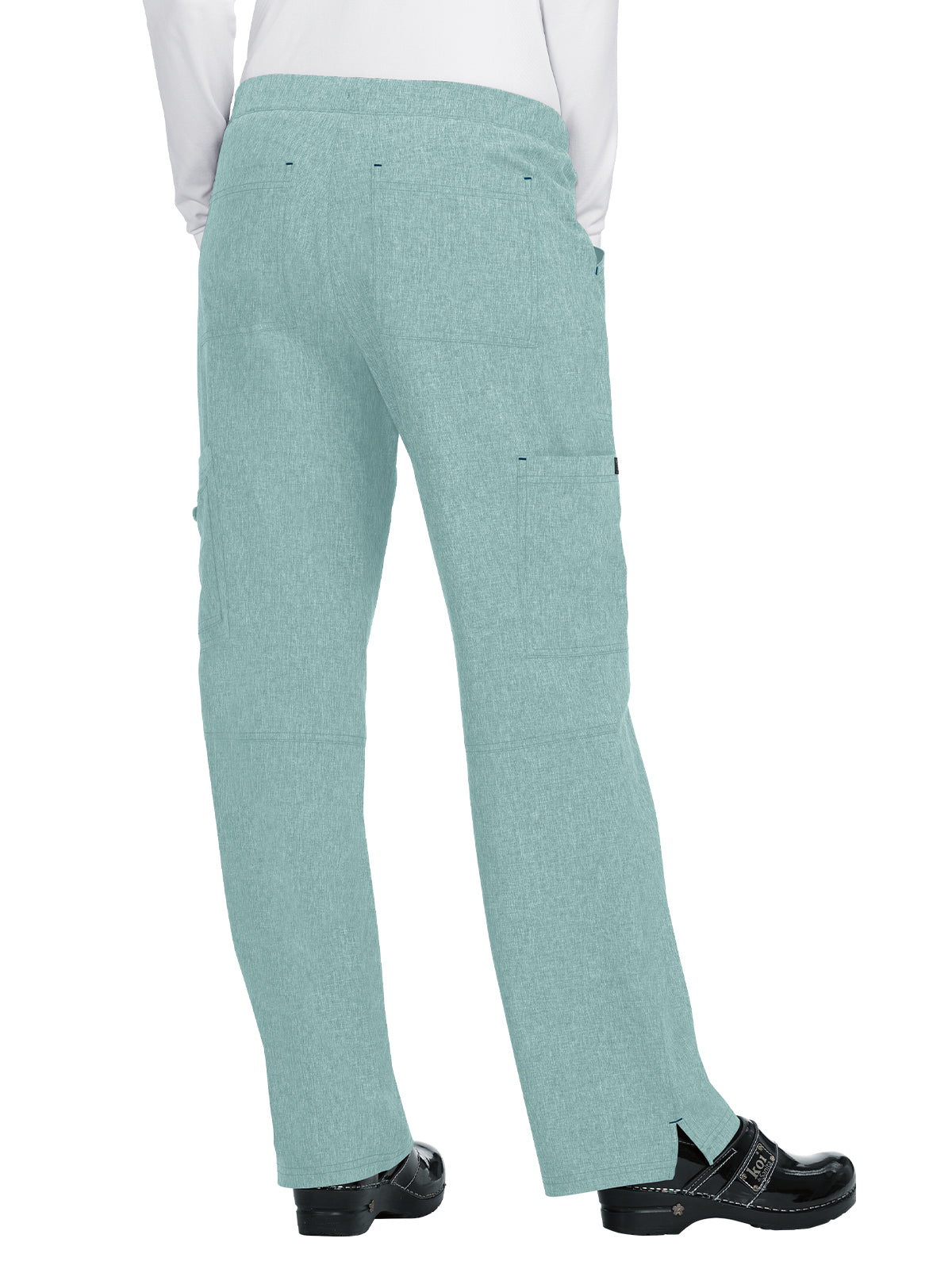 Women's 8-Pocket Stretch Cargo Holly Scrub Pant - 731 - Heather Sage