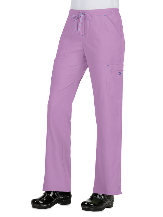 Women's 8-Pocket Stretch Cargo Holly Scrub Pant - 731 - Bloom Lavender