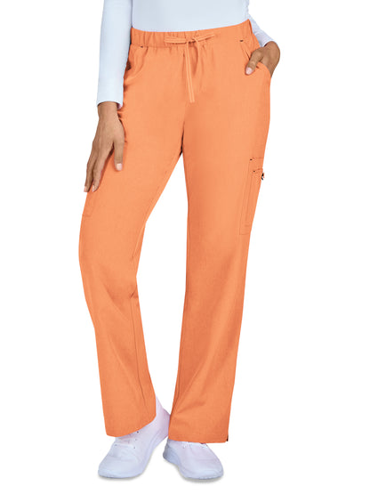 Women's Eight-Pocket Stretch Cargo Holly Pant - 731 - Heather Apricot