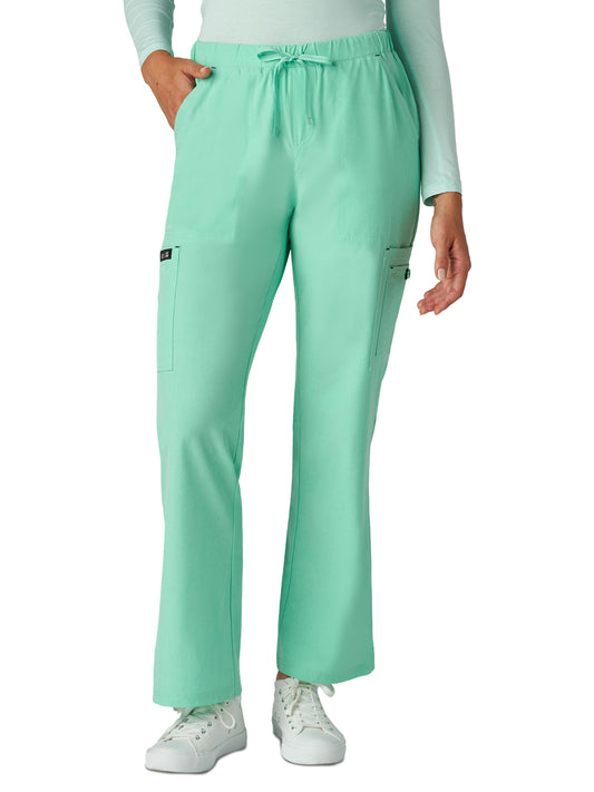 Women's Eight-Pocket Stretch Cargo Holly Pant - 731 - Heather Jelly Mint