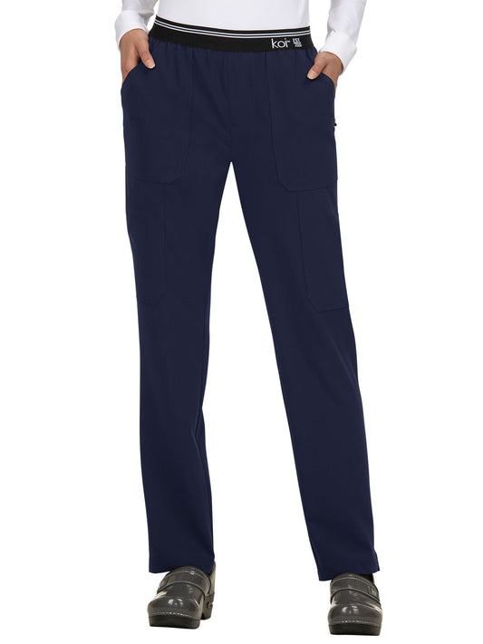 Women's 7-Pocket Skinny Leg On the Run Scrub Pant - 738 - Navy