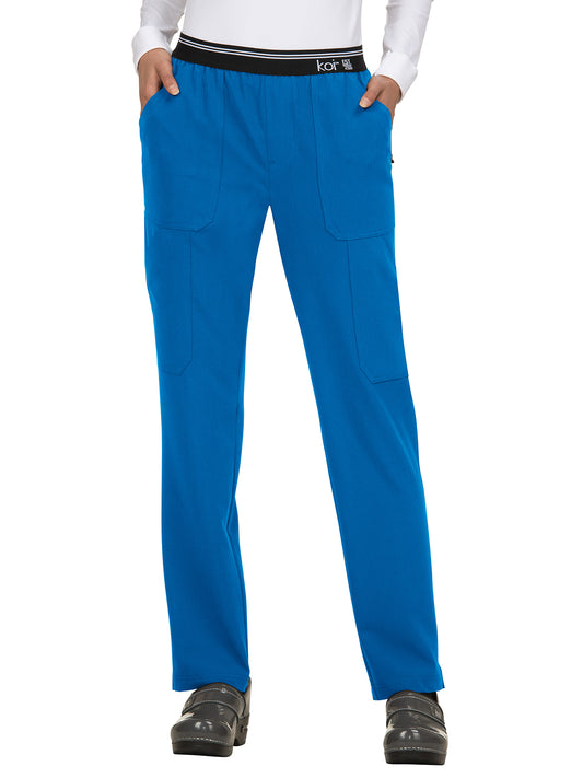 Women's 7-Pocket Skinny Leg On the Run Scrub Pant - 738 - Royal Blue