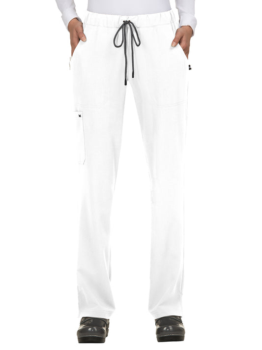 Women's 5-Pocket Cargo Everyday Hero Scrub Pant - 739 - White