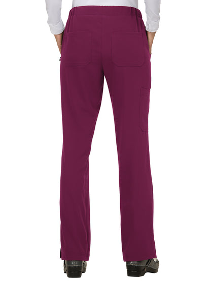 Women's 5-Pocket Cargo Everyday Hero Scrub Pant - 739 - Wine