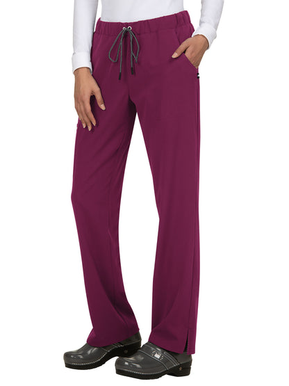 Women's 5-Pocket Cargo Everyday Hero Scrub Pant - 739 - Wine