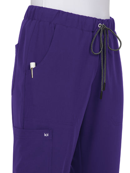 Women's 5-Pocket Cargo Everyday Hero Scrub Pant - 739 - Grape