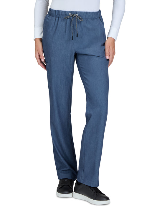 Women's 5-Pocket Cargo Everyday Hero Scrub Pant - 739 - Denim