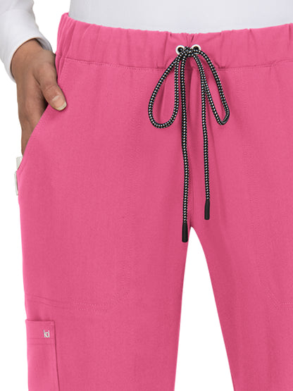 Women's 5-Pocket Cargo Everyday Hero Scrub Pant - 739 - Geranium