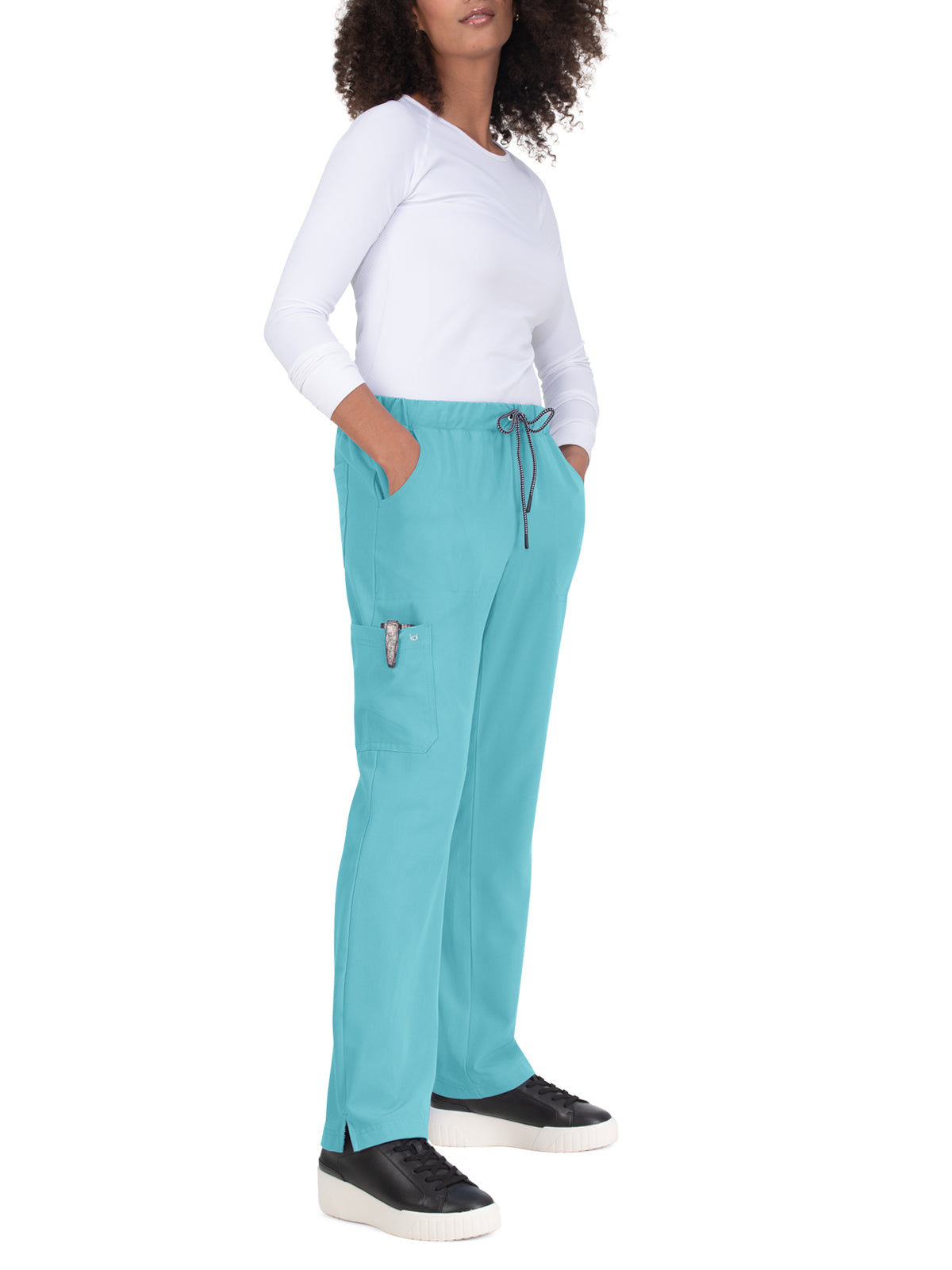 Women's 5-Pocket Cargo Everyday Hero Scrub Pant - 739 - Sea Glass