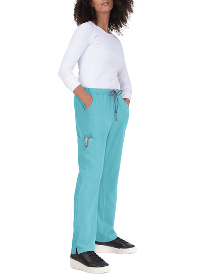 Women's 5-Pocket Cargo Everyday Hero Scrub Pant - 739 - Sea Glass