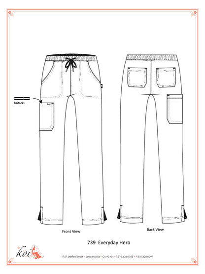 Women's 5-Pocket Cargo Everyday Hero Pant - 739 - Butter Yellow