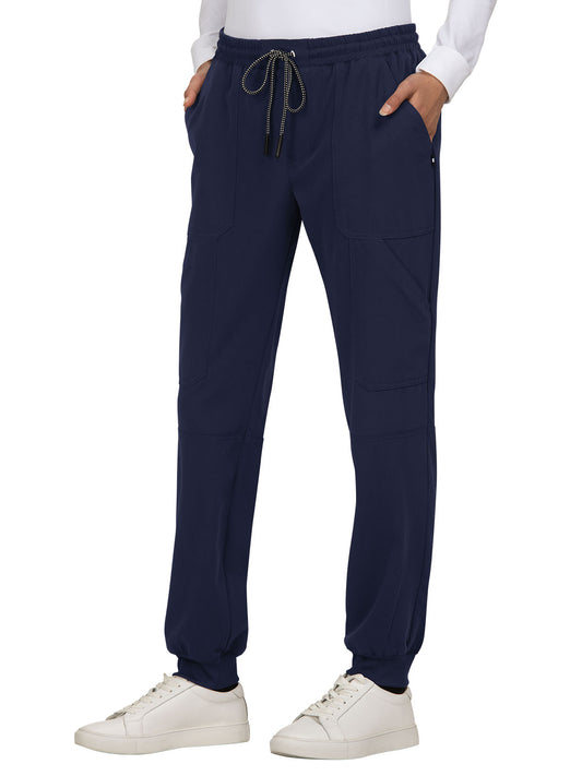 Women's 7-Pocket Stretch Jogger Good Vibe Scrub Pant - 740 - Navy