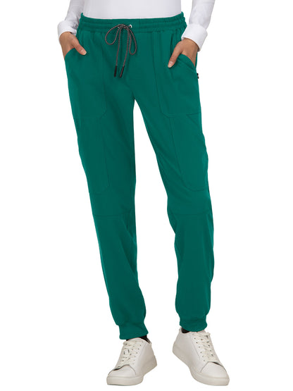 Women's 7-Pocket Stretch Jogger Good Vibe Scrub Pant - 740 - Hunter