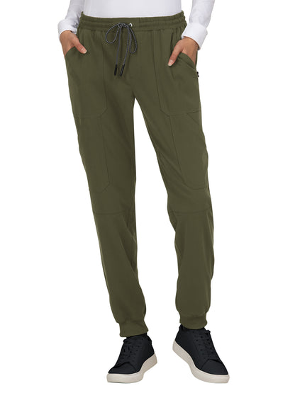 Women's Seven-Pocket Stretch Jogger Good Vibe Pant - 740 - Olive Green