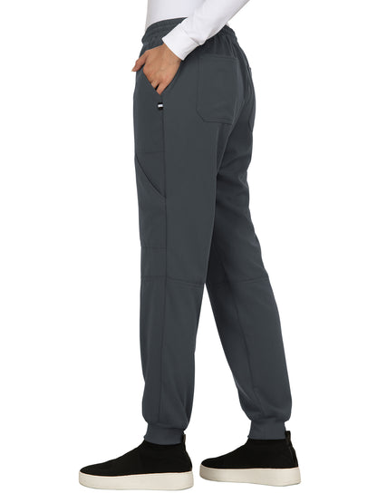 Women's 7-Pocket Stretch Jogger Good Vibe Scrub Pant - 740 - Charcoal