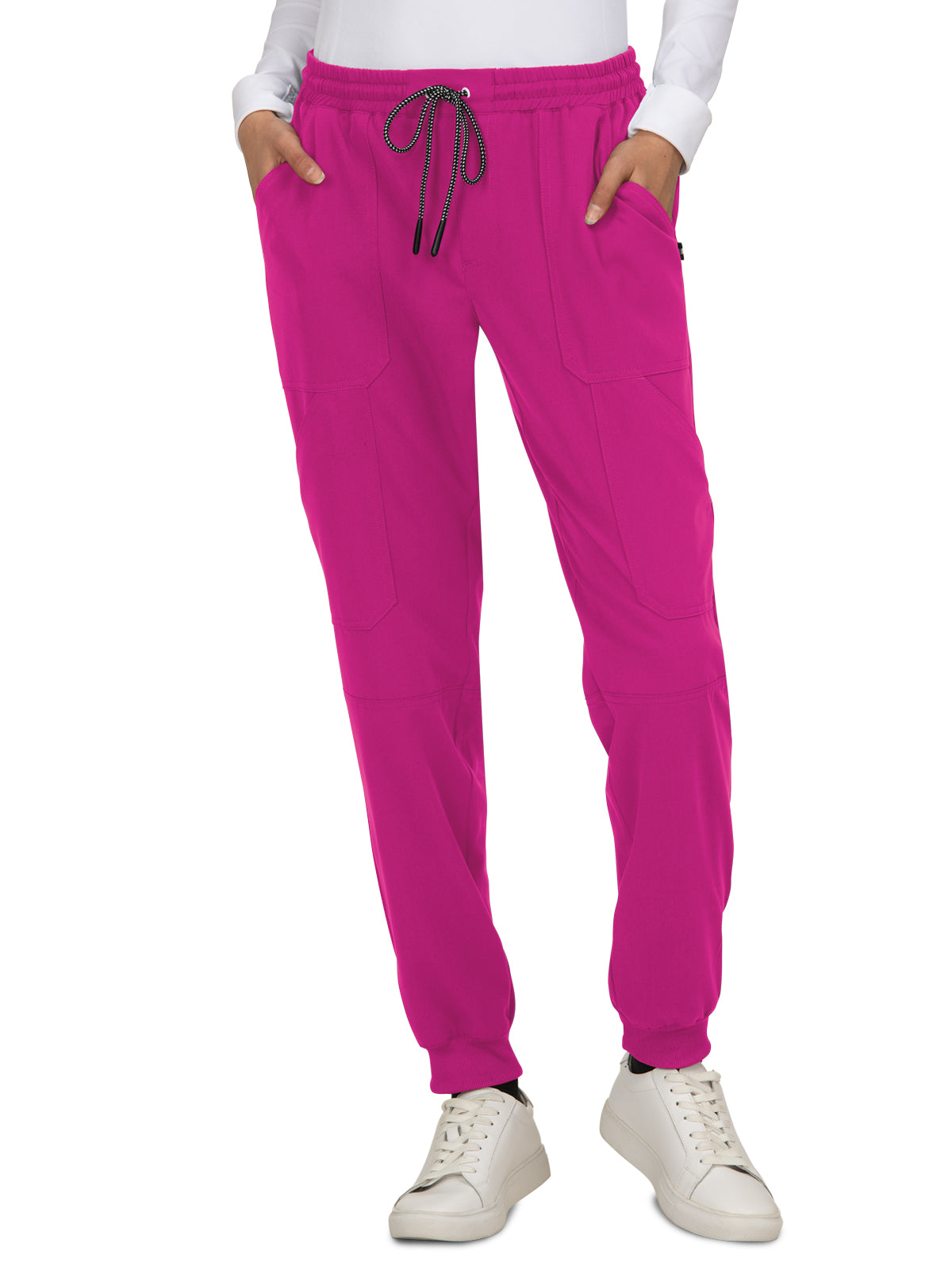 Women's 7-Pocket Stretch Jogger Good Vibe Scrub Pant - 740 - Azalea Pink