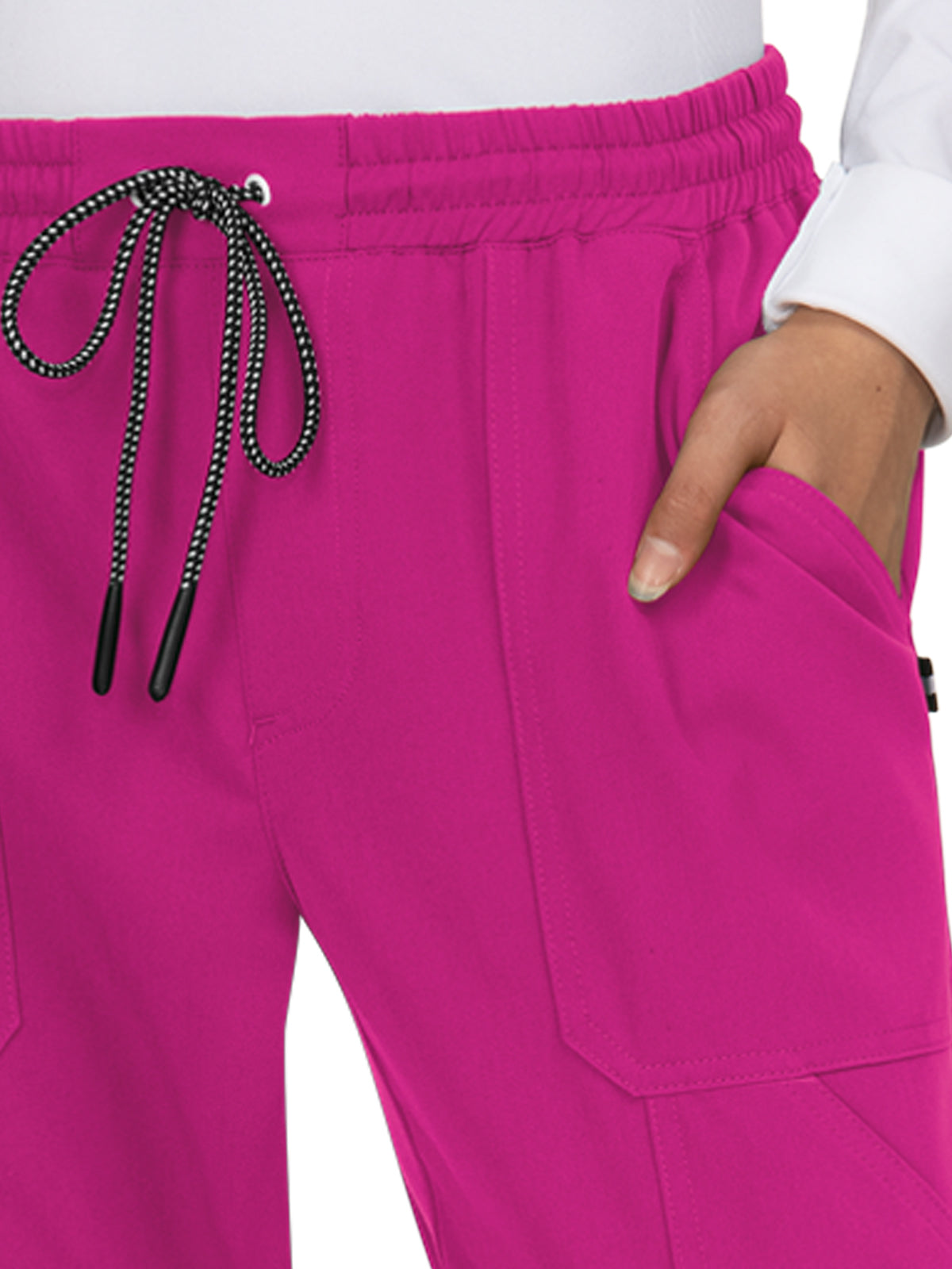 Women's 7-Pocket Stretch Jogger Good Vibe Scrub Pant - 740 - Azalea Pink