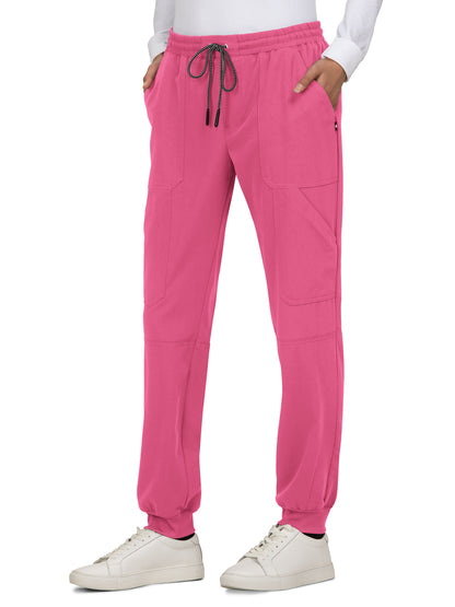 Women's 7-Pocket Stretch Jogger Good Vibe Scrub Pant - 740 - Geranium