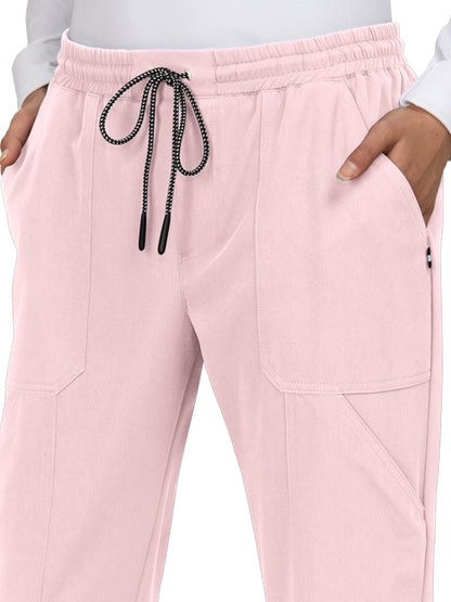 Women's 7-Pocket Stretch Jogger Good Vibe Scrub Pant - 740 - Pink Dream