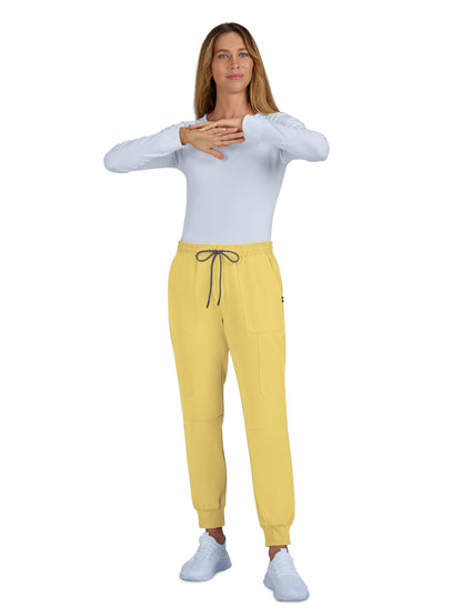 Women's 7-Pocket Stretch Jogger Good Vibe Pant - 740 - Butter Yellow