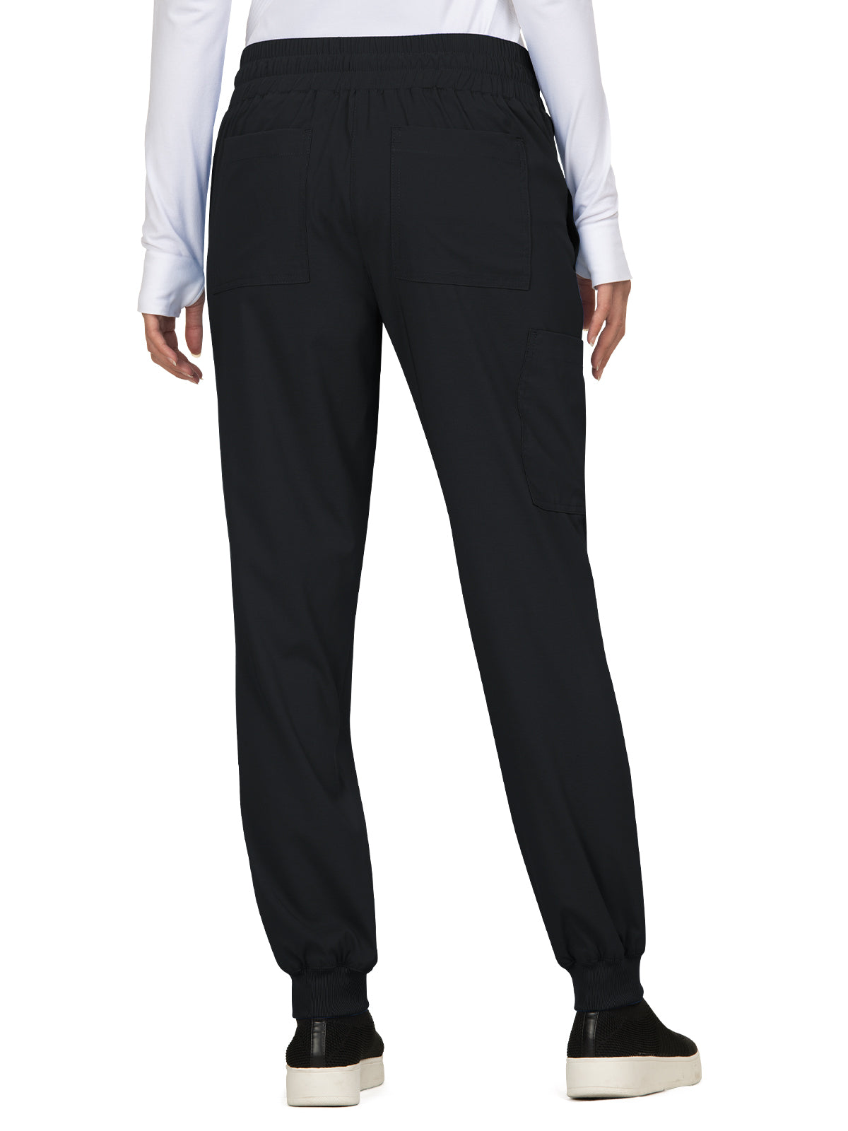 Women's 5-Pocket Stretch Jogger Gemma Scrub Pant - 741 - Black