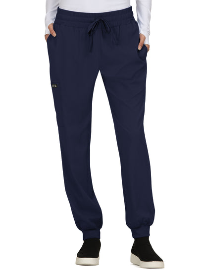 Women's 5-Pocket Stretch Jogger Gemma Scrub Pant - 741 - Navy