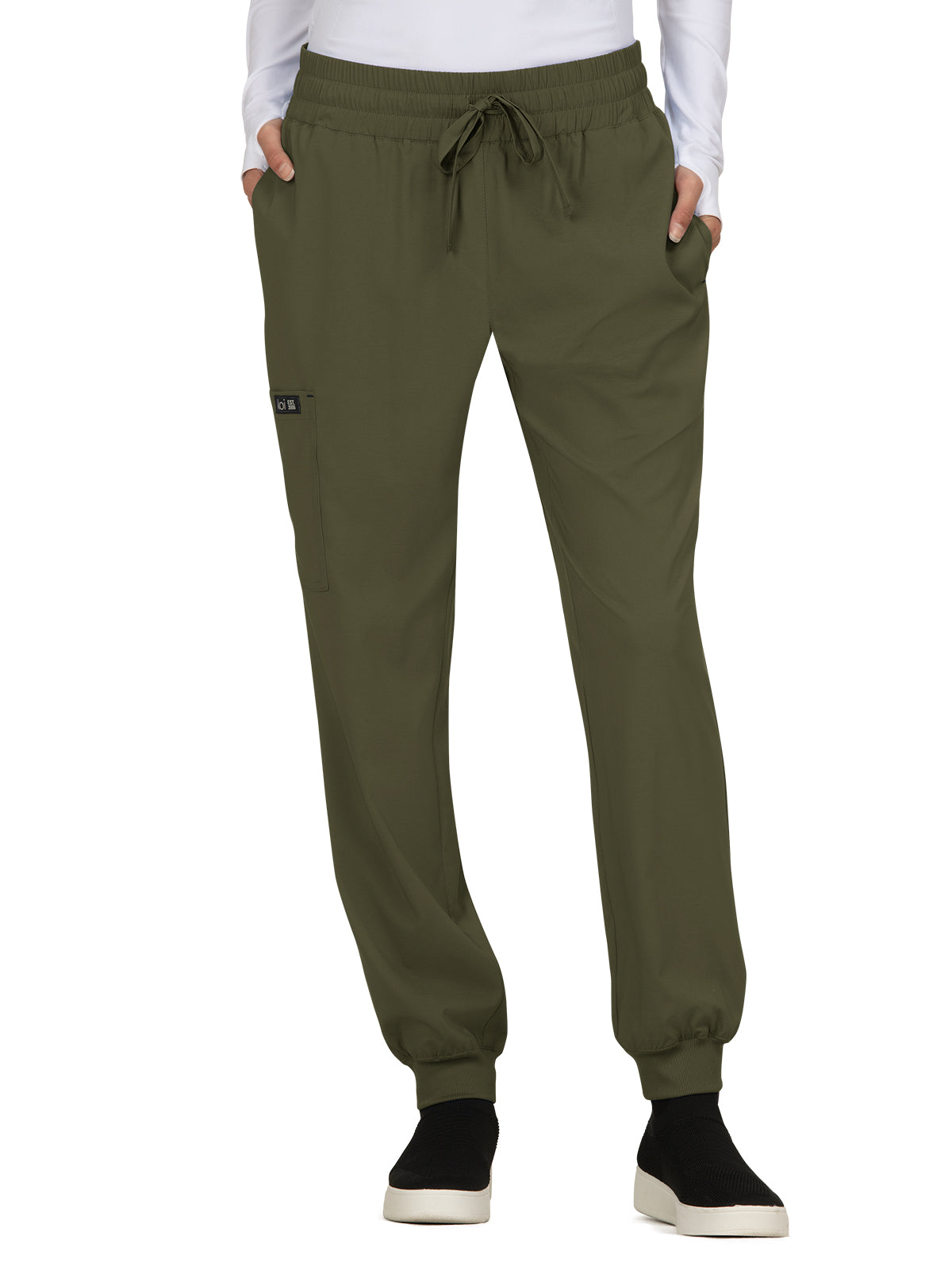 Women's Five-Pocket Stretch Jogger Gemma Pant - 741 - Olive Green