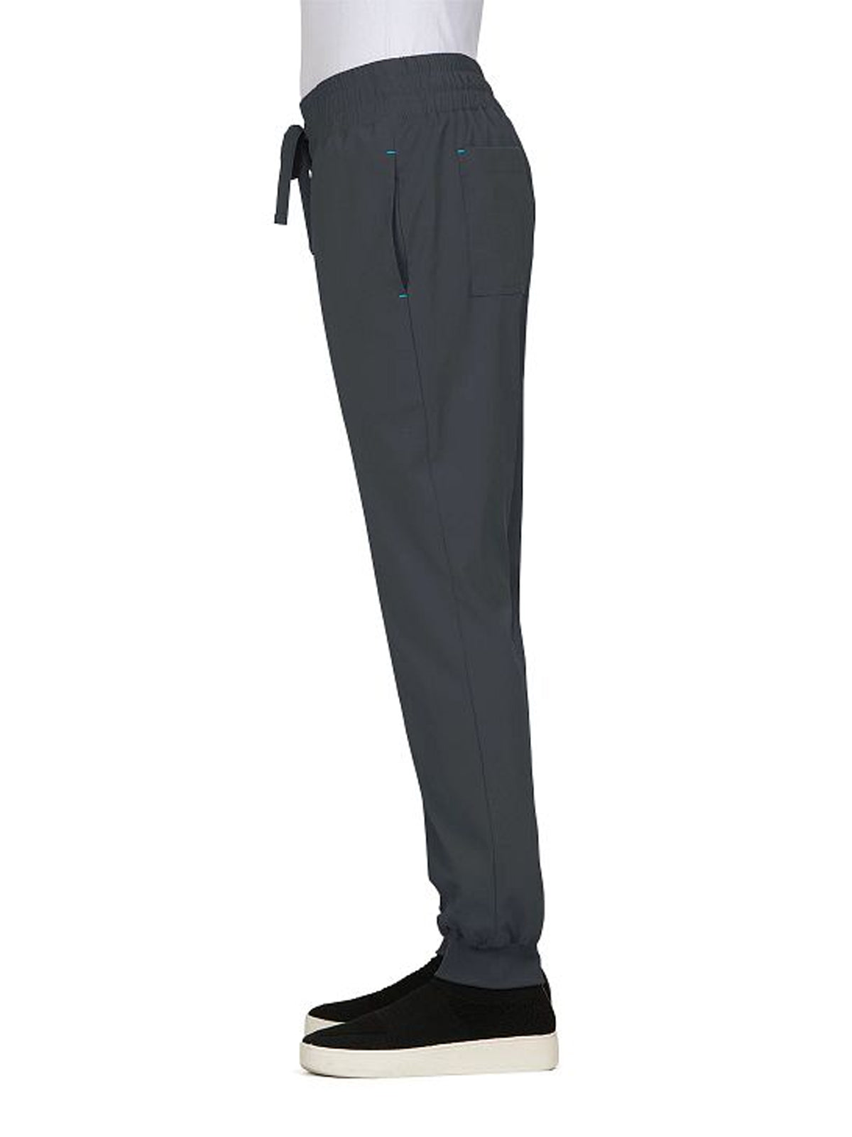 Women's 5-Pocket Stretch Jogger Gemma Scrub Pant - 741 - Charcoal