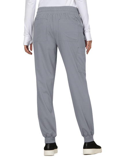 Women's 5-Pocket Stretch Jogger Gemma Scrub Pant - 741 - Platinum Grey