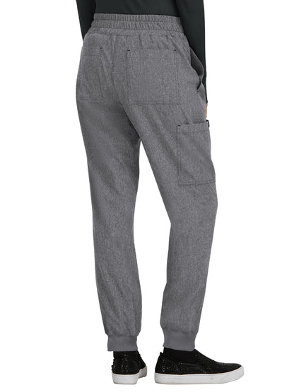 Women's 5-Pocket Stretch Jogger Gemma Scrub Pant - 741 - Heather Grey