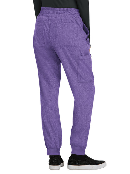 Women's 5-Pocket Stretch Jogger Gemma Scrub Pant - 741 - Heather Wisteria