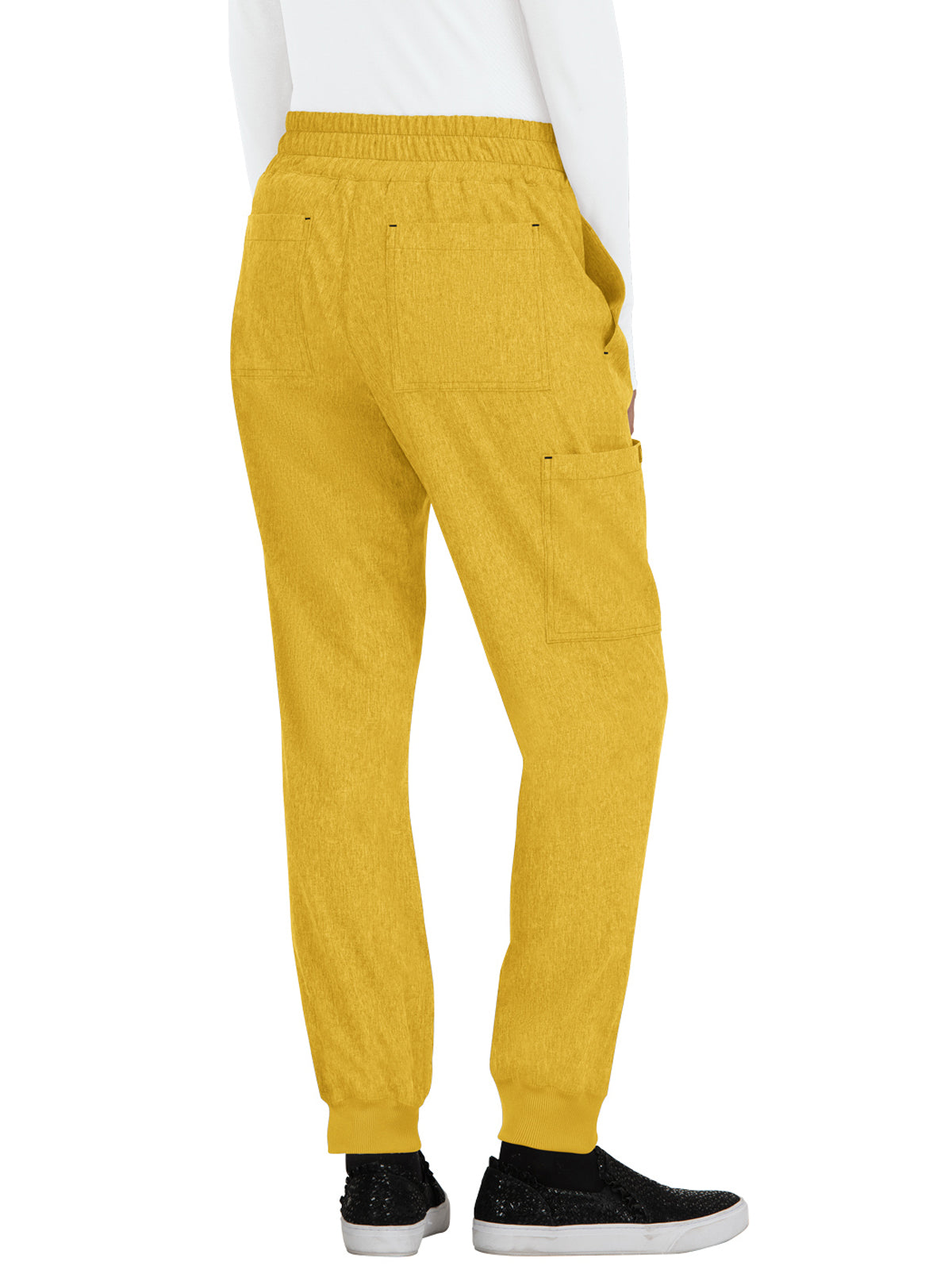 Women's 5-Pocket Stretch Jogger Gemma Scrub Pant - 741 - Heather Mango