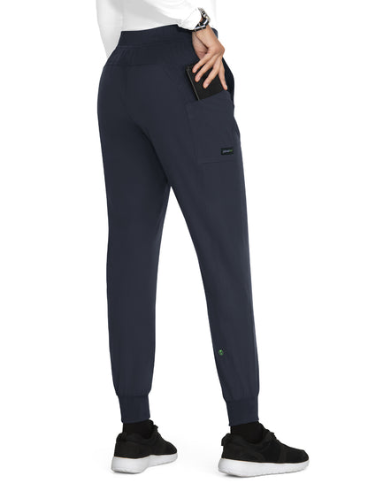 Women's 4-Pocket Eco-Friendly Jogger Cherish Scrub Pant - 744 - Charcoal