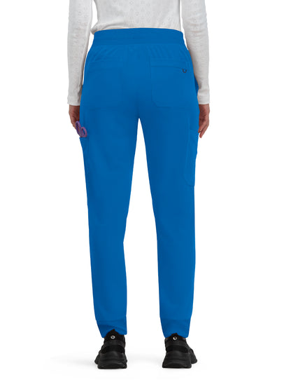 Women's 7-Pocket Jogger-Style Smart Daily Scrub Pant - 756 - Royal Blue