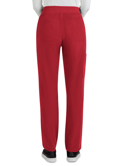 Women's 7-Pocket Boot Cut Jump Start Scrub Pant - 775 - Ruby