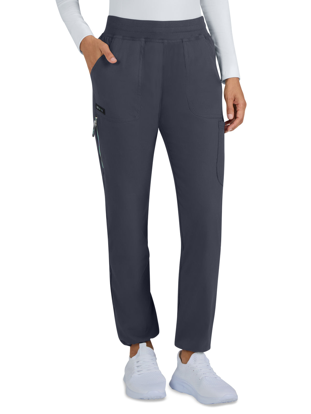 Women's Six-Pocket Slim Cigarette Legs Limited Edition Harper Pant - 779L - Charcoal