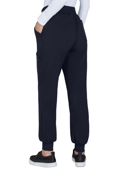 Women's Silky and Durable 7-Pocket Jogger-Style Scrub Pant - 781 - Navy