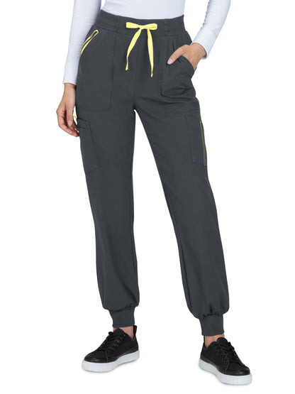 Women's Silky and Durable 7-Pocket Jogger-Style Scrub Pant - 781 - Charcoal