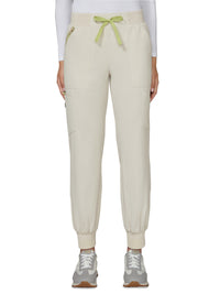 Women's Seven-Pocket Silky and Durable Jogger-Style Pant - 781 - Bone